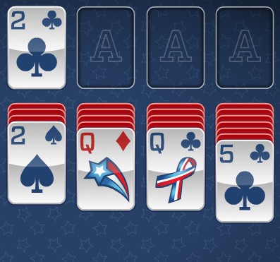4th of July Solitaire Game - Solitaire247